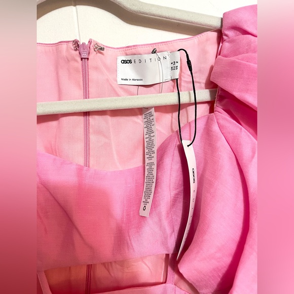 ASO Puff Shoulder Dress NWT - Picture 6 of 6